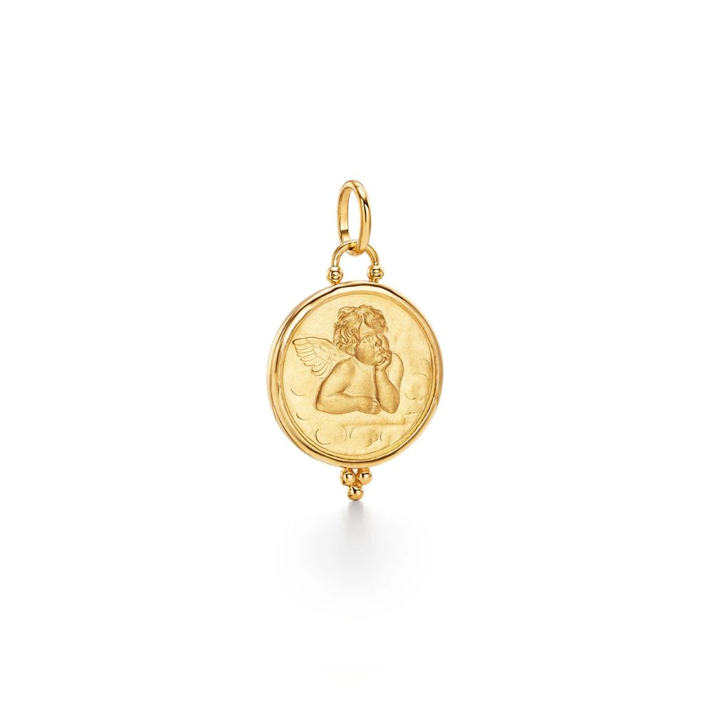 Temple St. Clair 18k Yellow Gold Medium Angel Charm